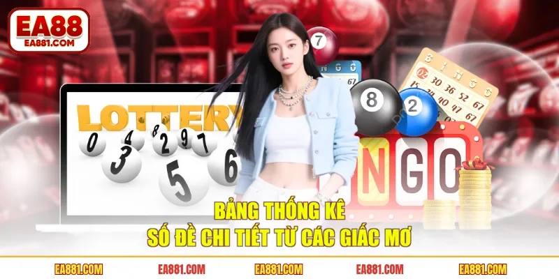 Bảng thống kê số đề chi tiết từ các giấc mơ